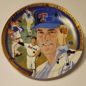 1993 Nolan Ryan "The Strikeout Express" Hamilton Collection Plate #1789 T MLB